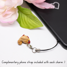 Load image into Gallery viewer, Gold Rooster Polymer Clay Charm
