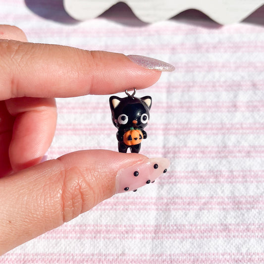 Chococat Pumpkin Clay Charm