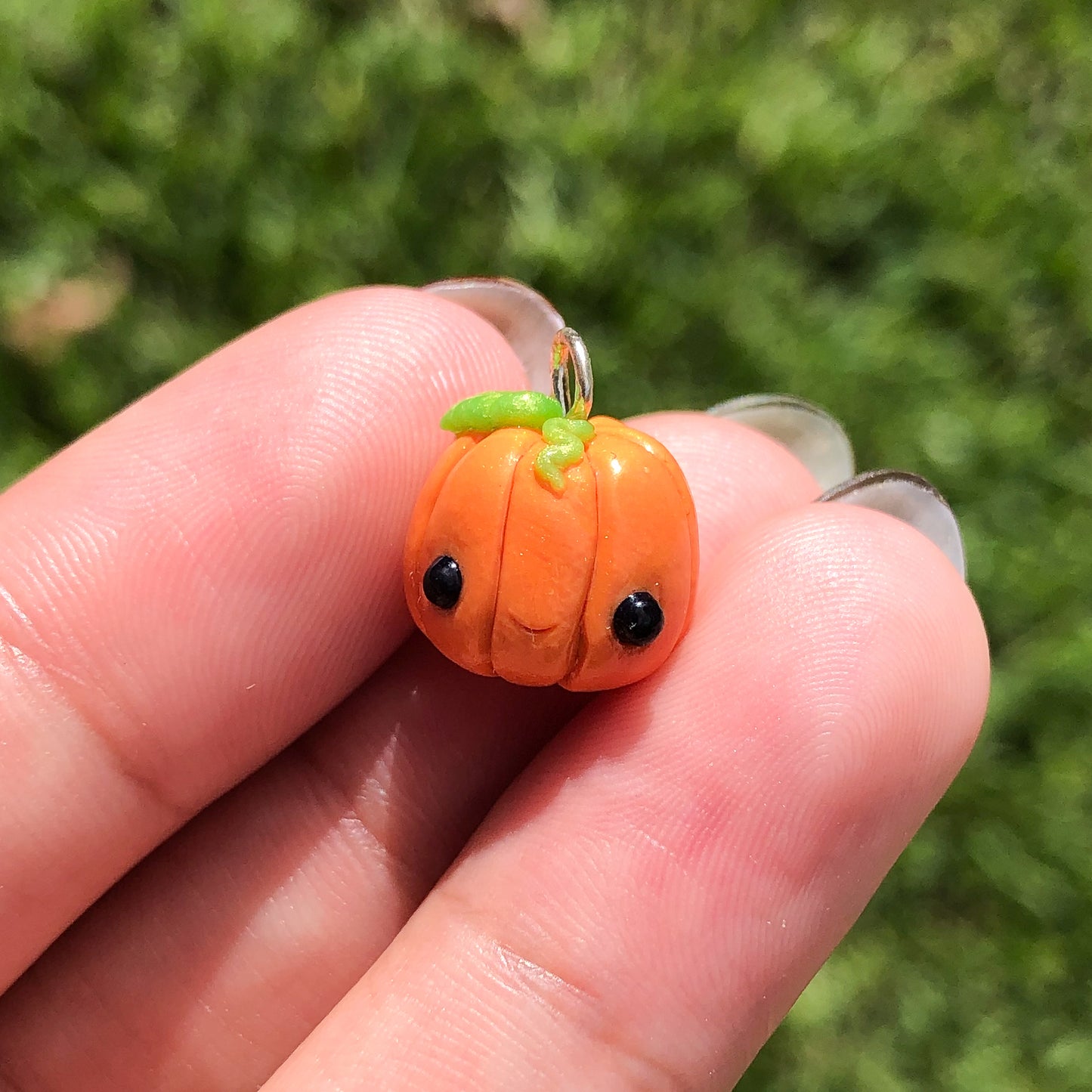 Pumpkin Polymer Clay Charm