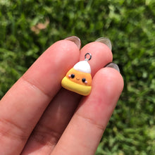 Load image into Gallery viewer, Candycorn Polymer Clay Charm
