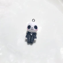 Load image into Gallery viewer, Jack Skellington Chibi Polymer Clay Charm
