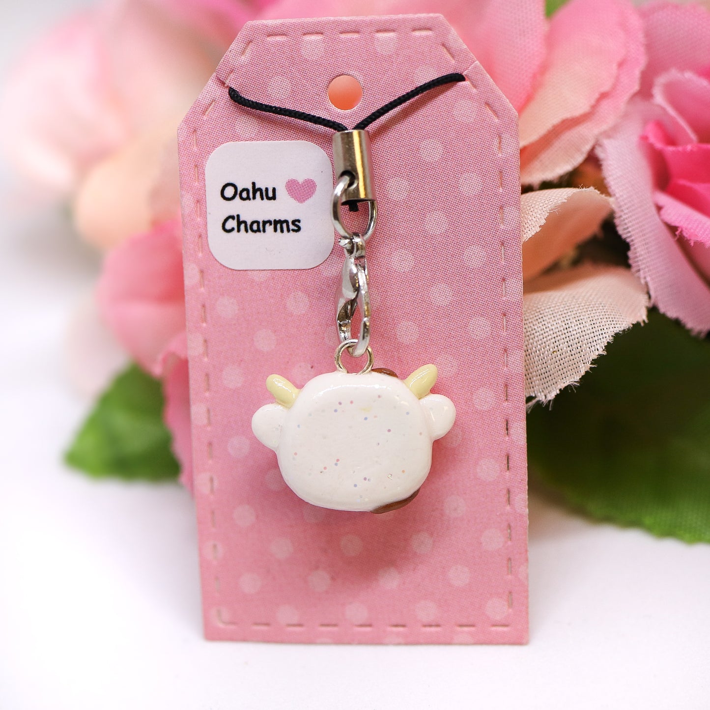 Cow Head Polymer Clay Charm (3 Styles Available)