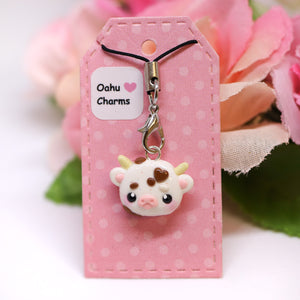 Cow Head Polymer Clay Charm (3 Styles Available)