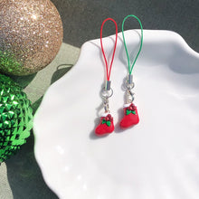 Load image into Gallery viewer, Red Stocking Polymer Clay Charm
