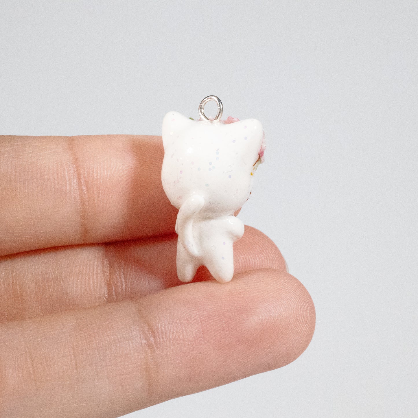 Cherry Blossom Kitty Charm