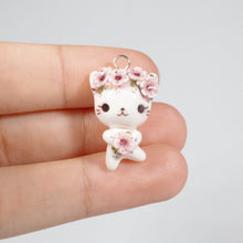 Load image into Gallery viewer, Plum Blossom Kitty Charm

