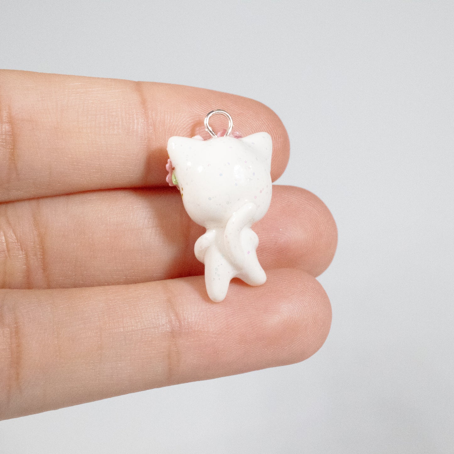 Cherry Blossom Kitty Charm