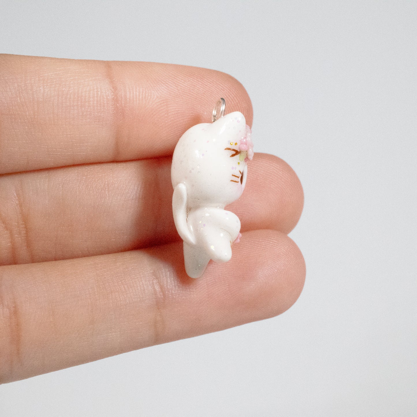 Cherry Blossom Kitty Charm