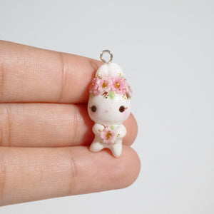 Cherry Blossom Bunny Charm