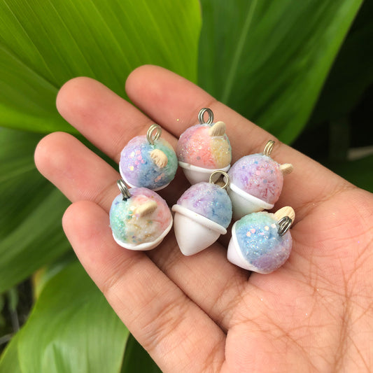 Shaved Ice Polymer Clay Charm