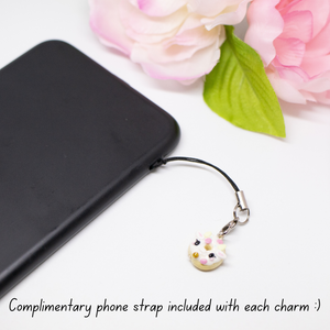 Cow Donut Polymer Clay Charm (3 Styles Available)