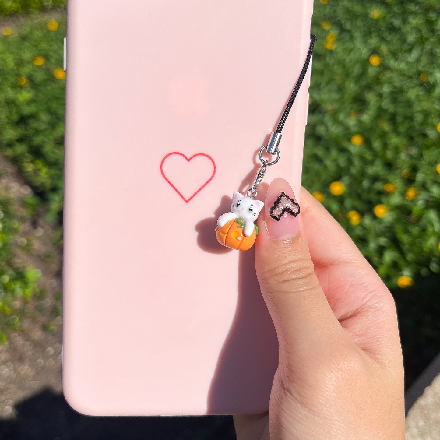 Kitty Pumpkin Clay Charm (2 Styles Available)