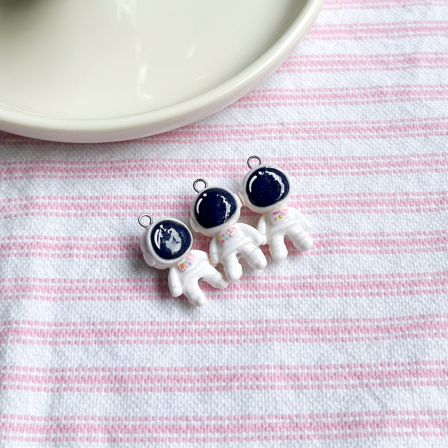 Kawaii Astronaut Polymer Clay Charm
