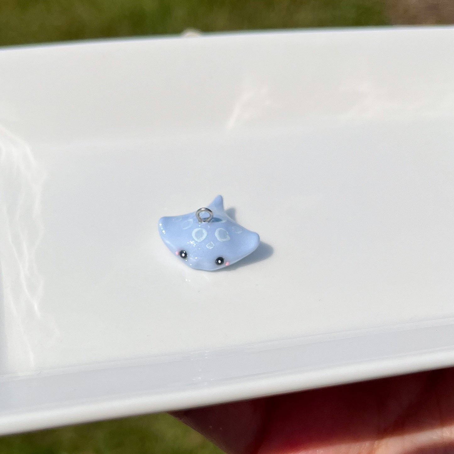 Manta Ray Polymer Clay Charm