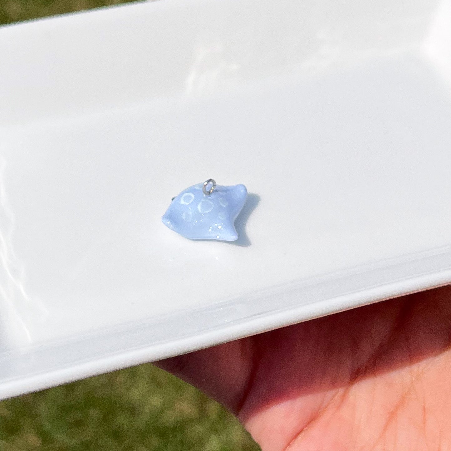 Manta Ray Polymer Clay Charm