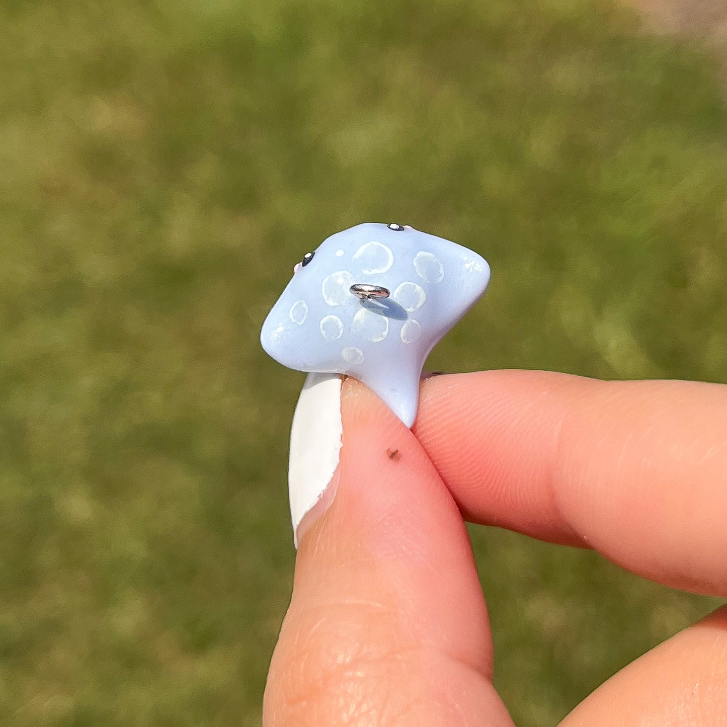 Manta Ray Polymer Clay Charm