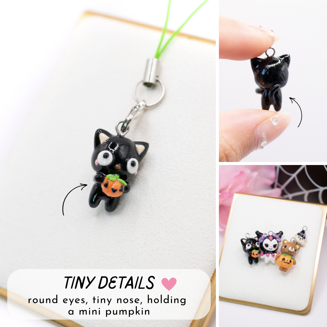 Chococat Pumpkin Clay Charm