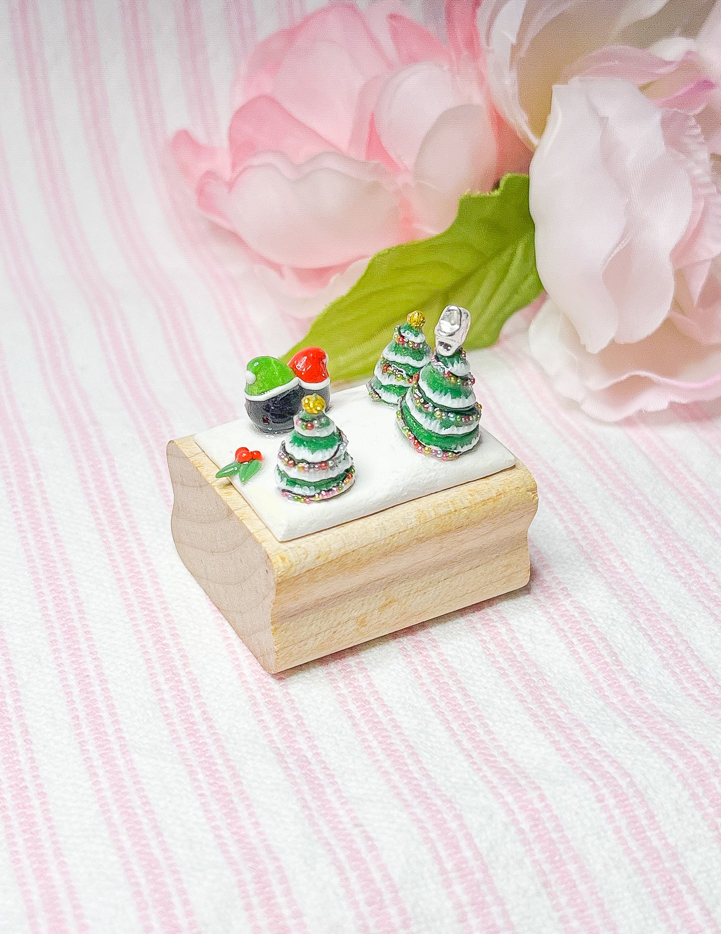 Penguins + Christmas Trees Figurine