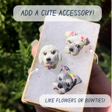 Load image into Gallery viewer, Custom Pet Dog Head Polymer Clay Charm
