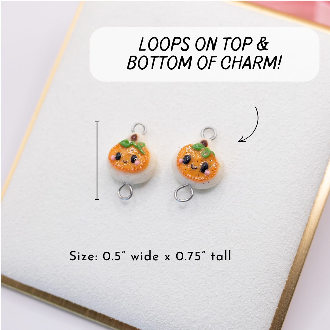 Pumpkin Cookie Connector Charm