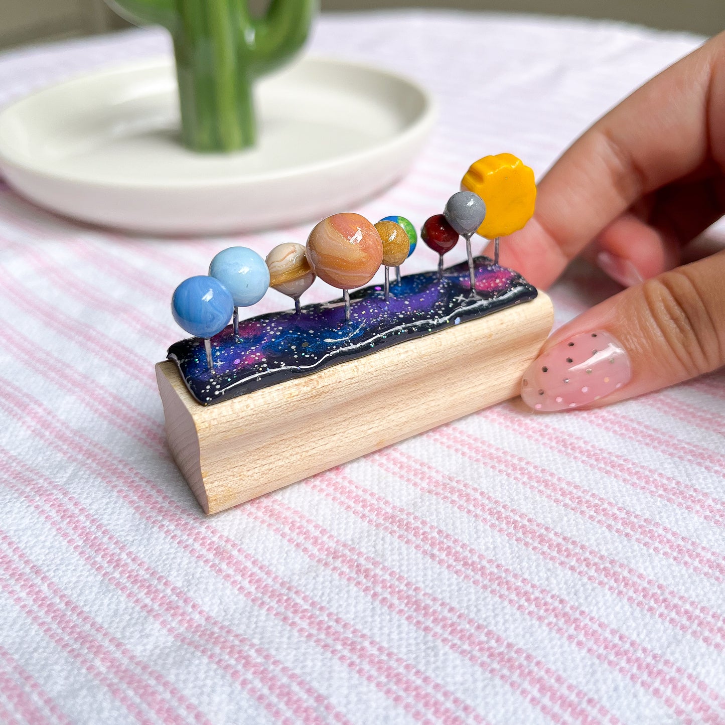 Solar System Scene Figurine
