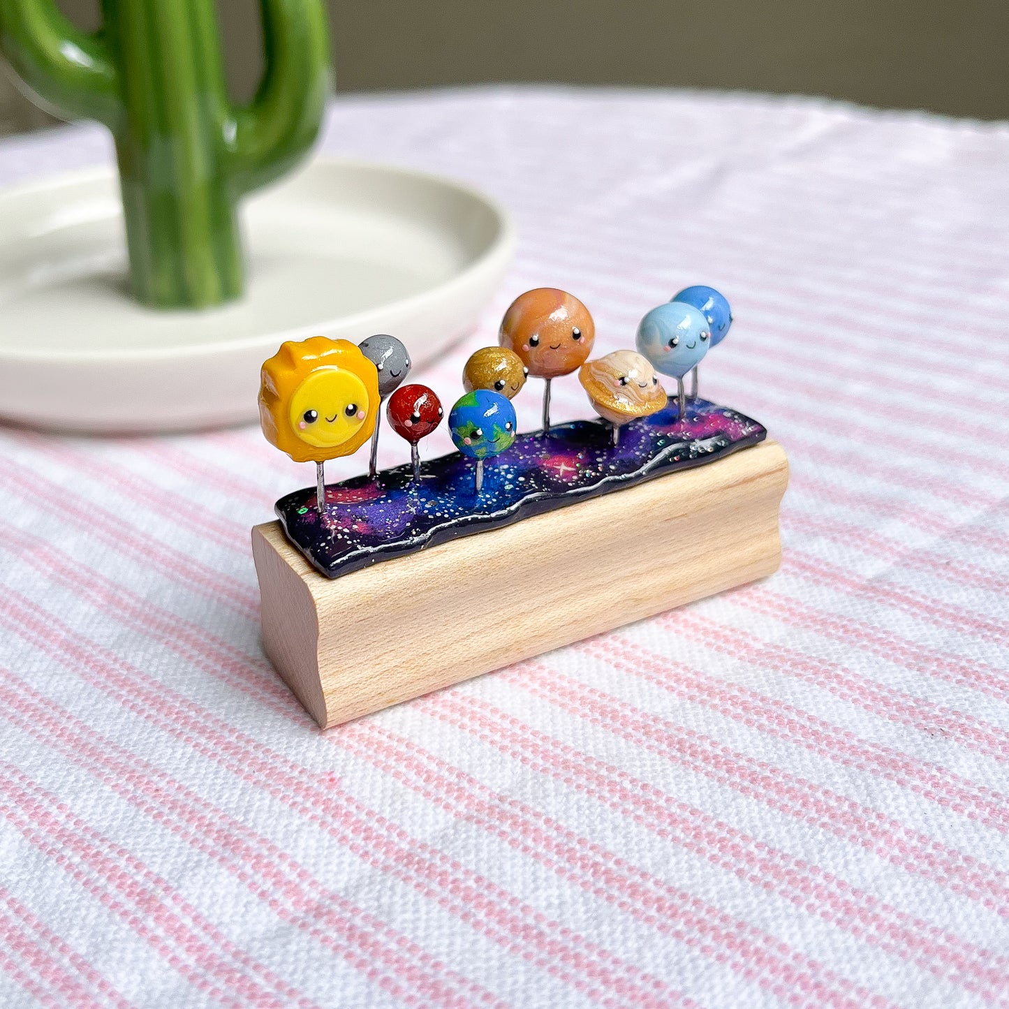 Solar System Scene Figurine