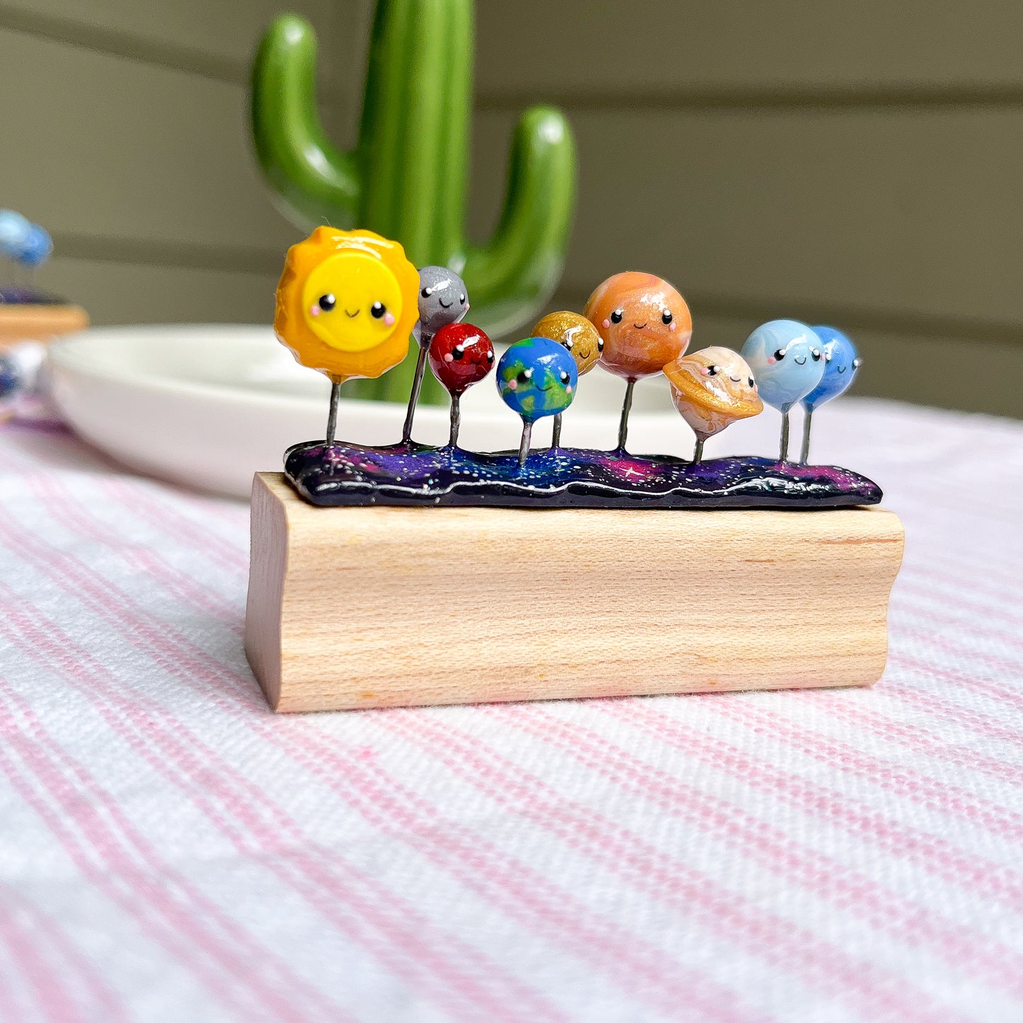 Solar System Scene Figurine