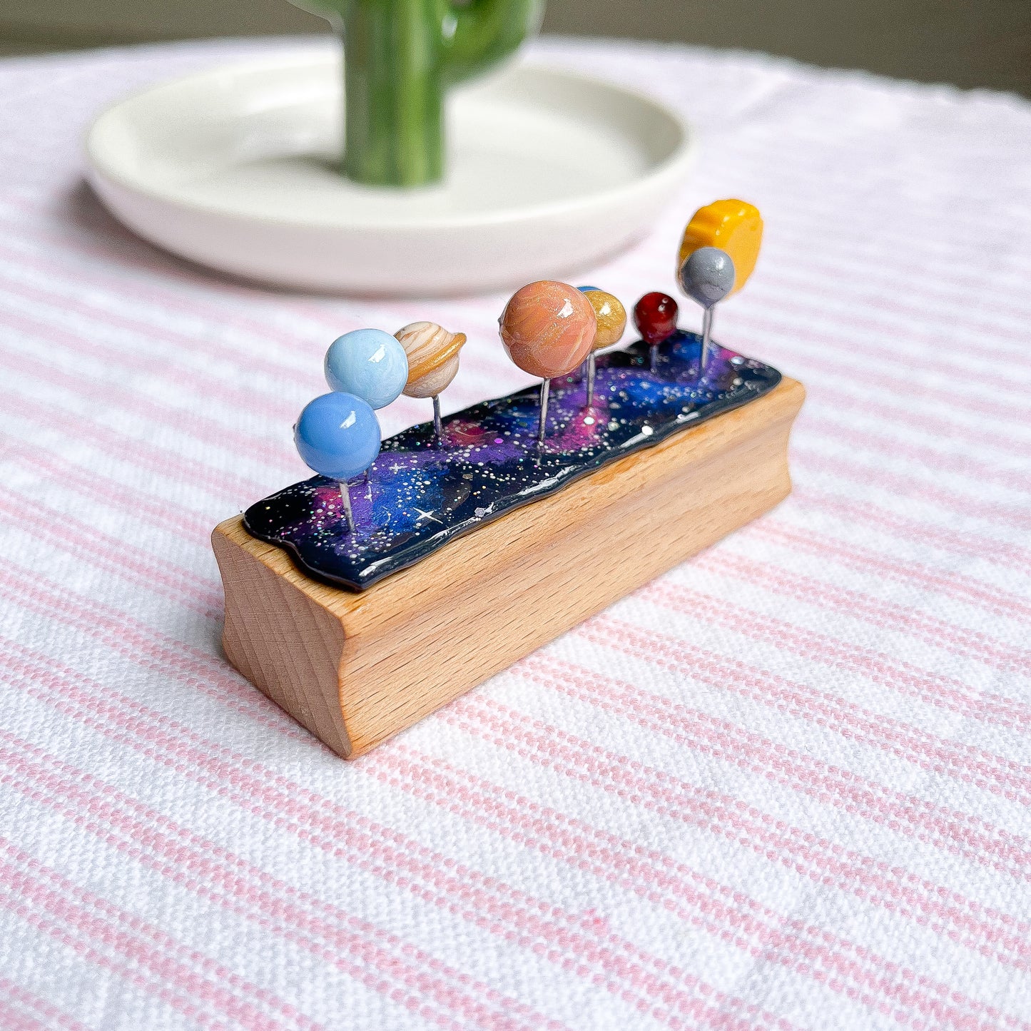 Solar System Scene Figurine