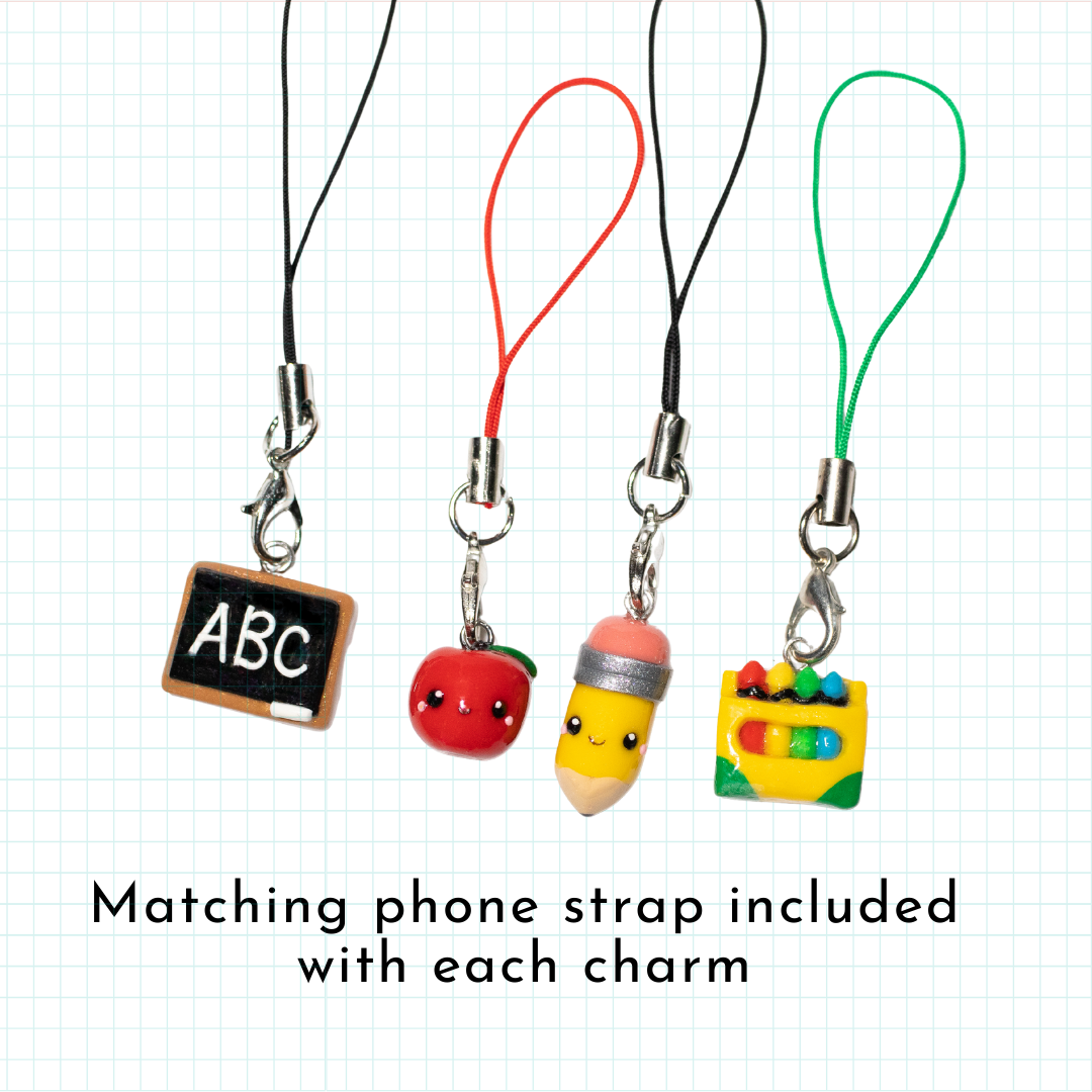 The Best Teacher Charm Bundle Set