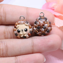Load image into Gallery viewer, Hedgehog Polymer Clay Charm
