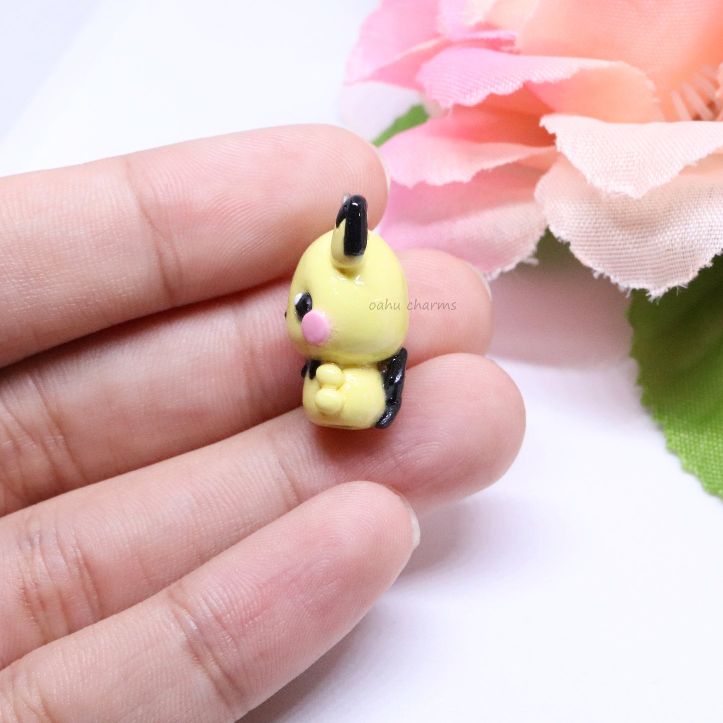 Baby Pichu Pokemon Polymer Clay Charm