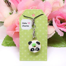 Load image into Gallery viewer, Panda Donut Polymer Clay Charm
