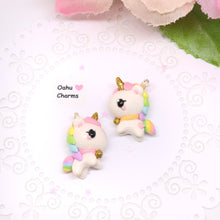 Load image into Gallery viewer, Rainbow Unicorn Polymer Clay Charm (6 Styles Available)
