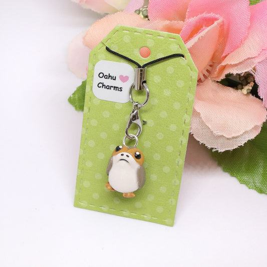 Brown Seabird Polymer Clay Charm