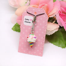 Load image into Gallery viewer, Rainbow Ice Cream Polymer Clay Charm
