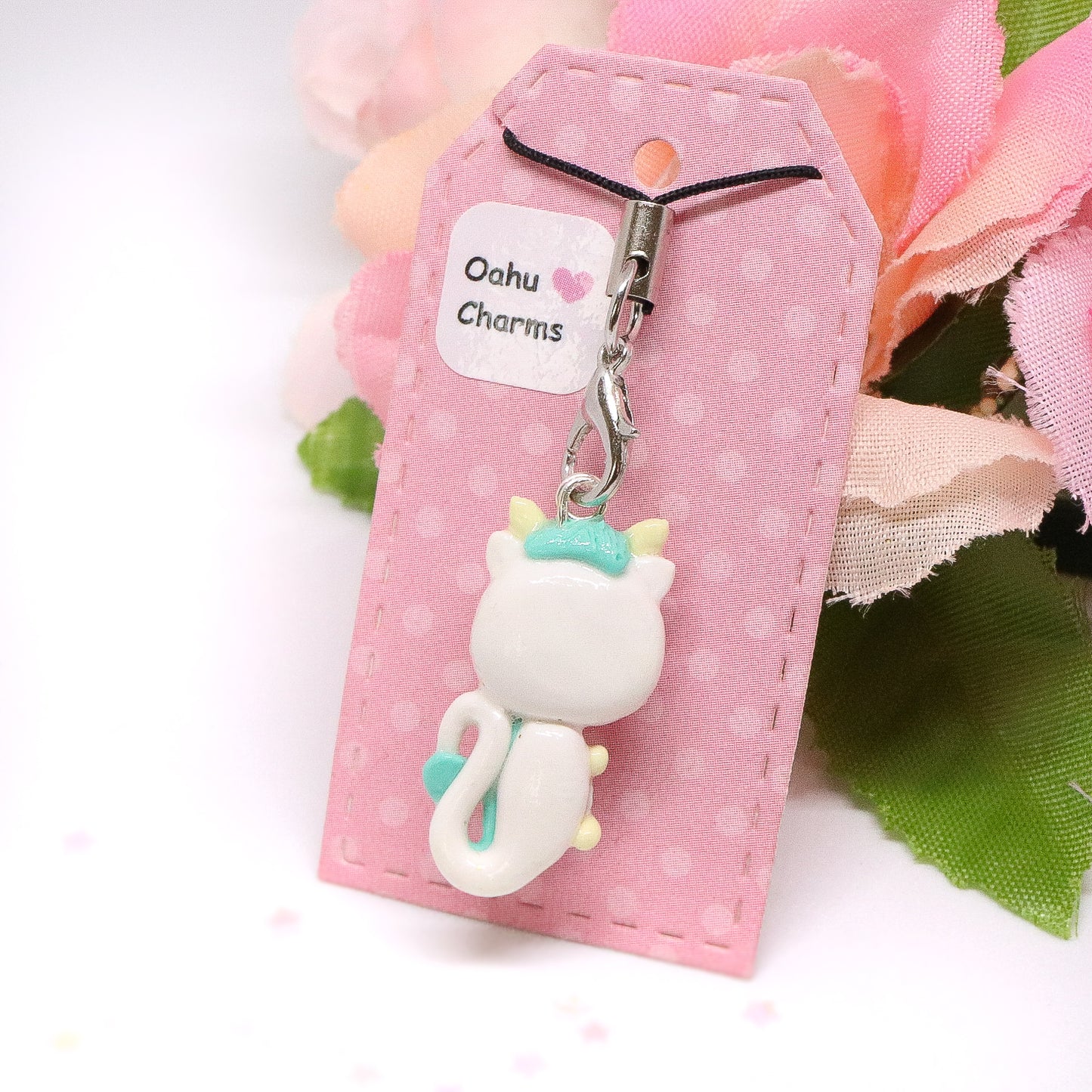 Haku White Dragon Polymer Clay Charm