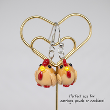 Load image into Gallery viewer, Gold Rooster Polymer Clay Charm
