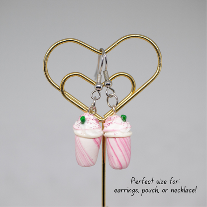 Strawberry Frappuccino Polymer Clay Charm