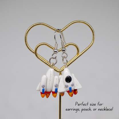 Spaceship Double Engine Polymer Clay Charm