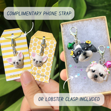 Load image into Gallery viewer, Custom Pet Dog Head Polymer Clay Charm
