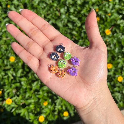 Mini Halloween Donut Clay Charm