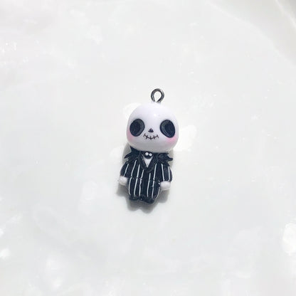 Jack Skellington Chibi Polymer Clay Charm