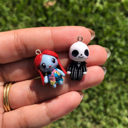 Jack Skellington Chibi Polymer Clay Charm