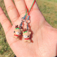 Load image into Gallery viewer, Reindeer Polymer Clay Charm (2 styles available)
