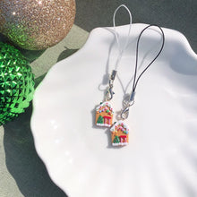 Load image into Gallery viewer, Gingerbread House Polymer Clay Charm - Snowy Tree

