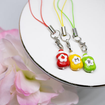 Ketchup Mustard and Relish Condiments Matching Friendship Polymer Clay Charms