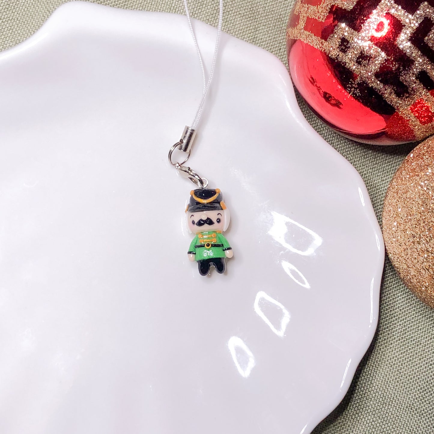 Nutcracker Soldier Polymer Clay Charm (3 styles available)