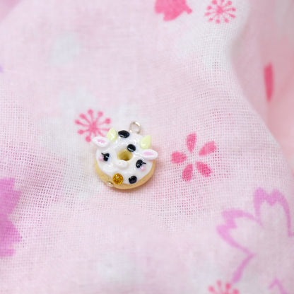 Cow Donut Polymer Clay Charm (3 Styles Available)