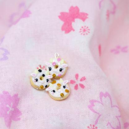 Cow Donut Polymer Clay Charm (3 Styles Available)