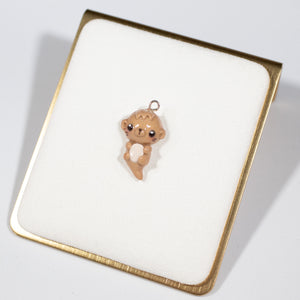 Otter Polymer Clay Charm